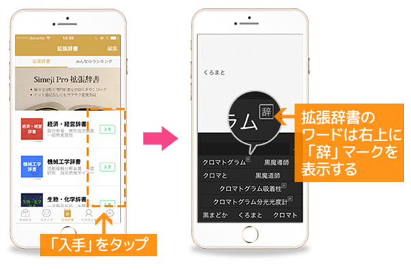 追加する辞書